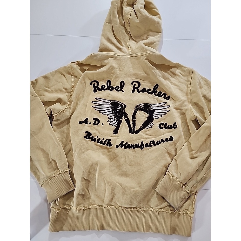 VTG Artful Dodger Men's XL Rebel Rockers A.D. Club Full Zip Hoodie Sweatshirt